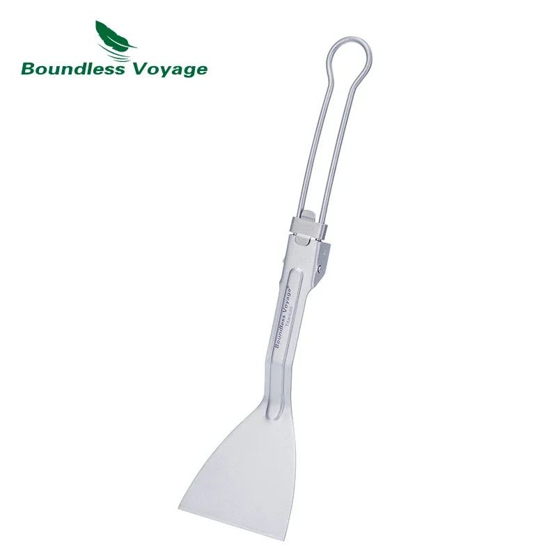 Camping Cooking Handle - Boundless Voyage Titanium Spatula Frying Shovel