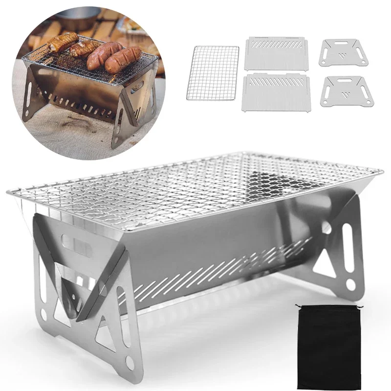 Camping Cooking Range - Grille Bbq Grill Barbecue Grid Barbecue