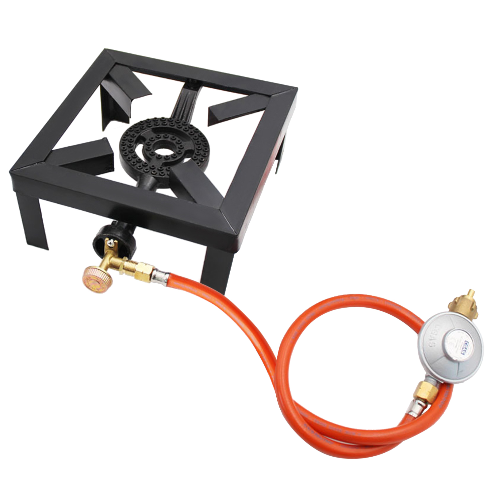 Camping Cooking Cast Iron - Tomshoo 8KW Gas Boiling Ring Cast