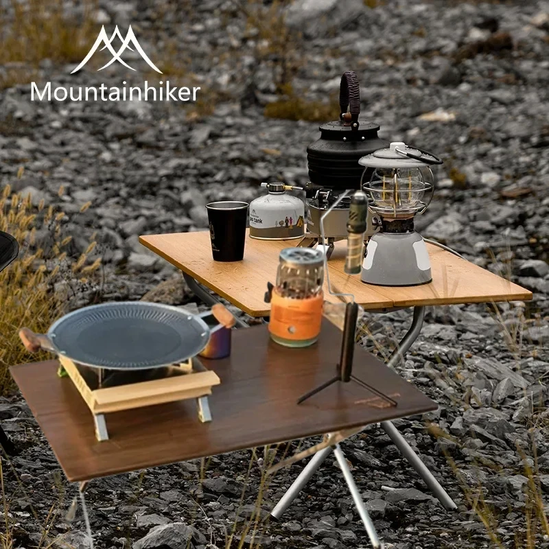 Camping Cooking Portable - MOUNTAINHIKER Upgrade Portable Outdoor Camping Table,