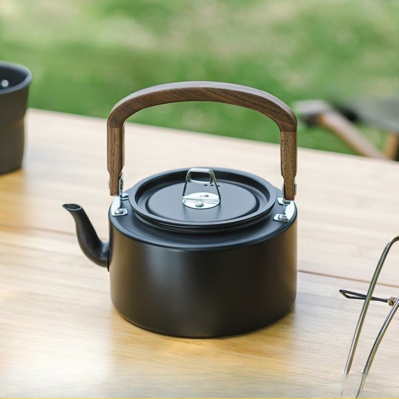 Camping Cooking Handle - 1.2L Lightweight Aluminum Alloy Camping Kettle