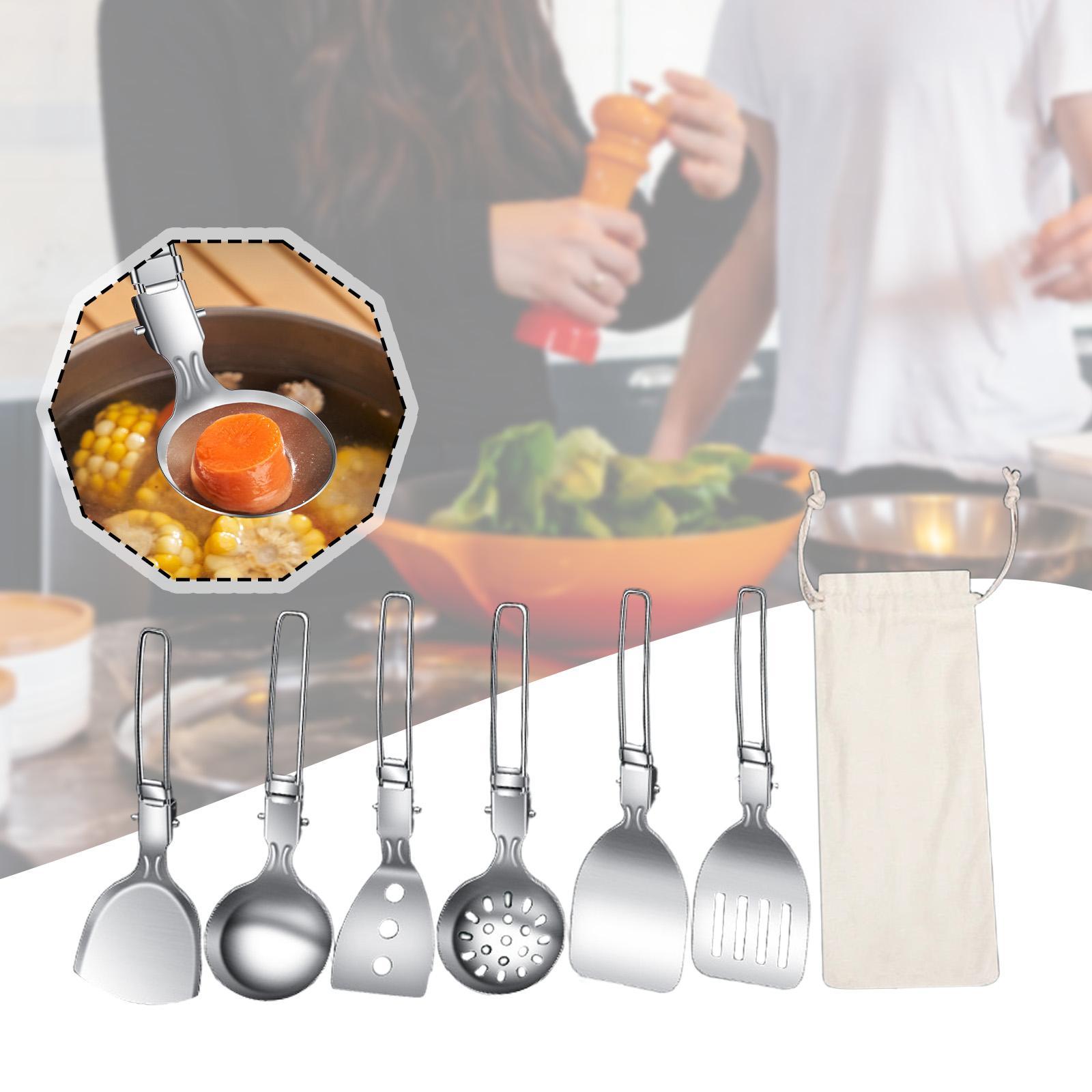 7Pcs Camp Cooking Utensil Set  - Camping Cooking Essentials Kit review and price