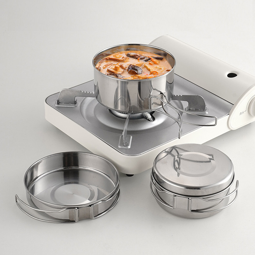 1Set Stainless Steel Camping C - Camping Outdoor Cooking Set review and price