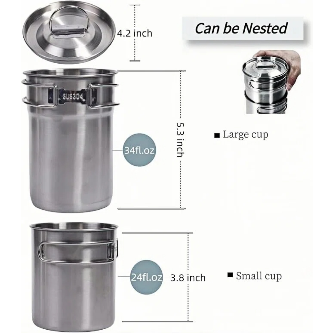 Foldable Camping Cups Mugs Cam - Camping Cooking Food review and price
