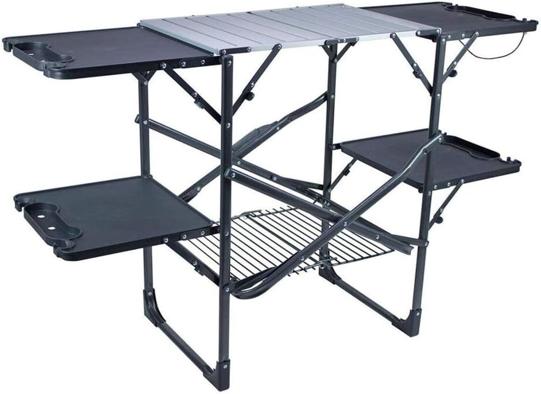 Slim Fold Portable Camping Kit - Camping Cooking Table With Storage review and price