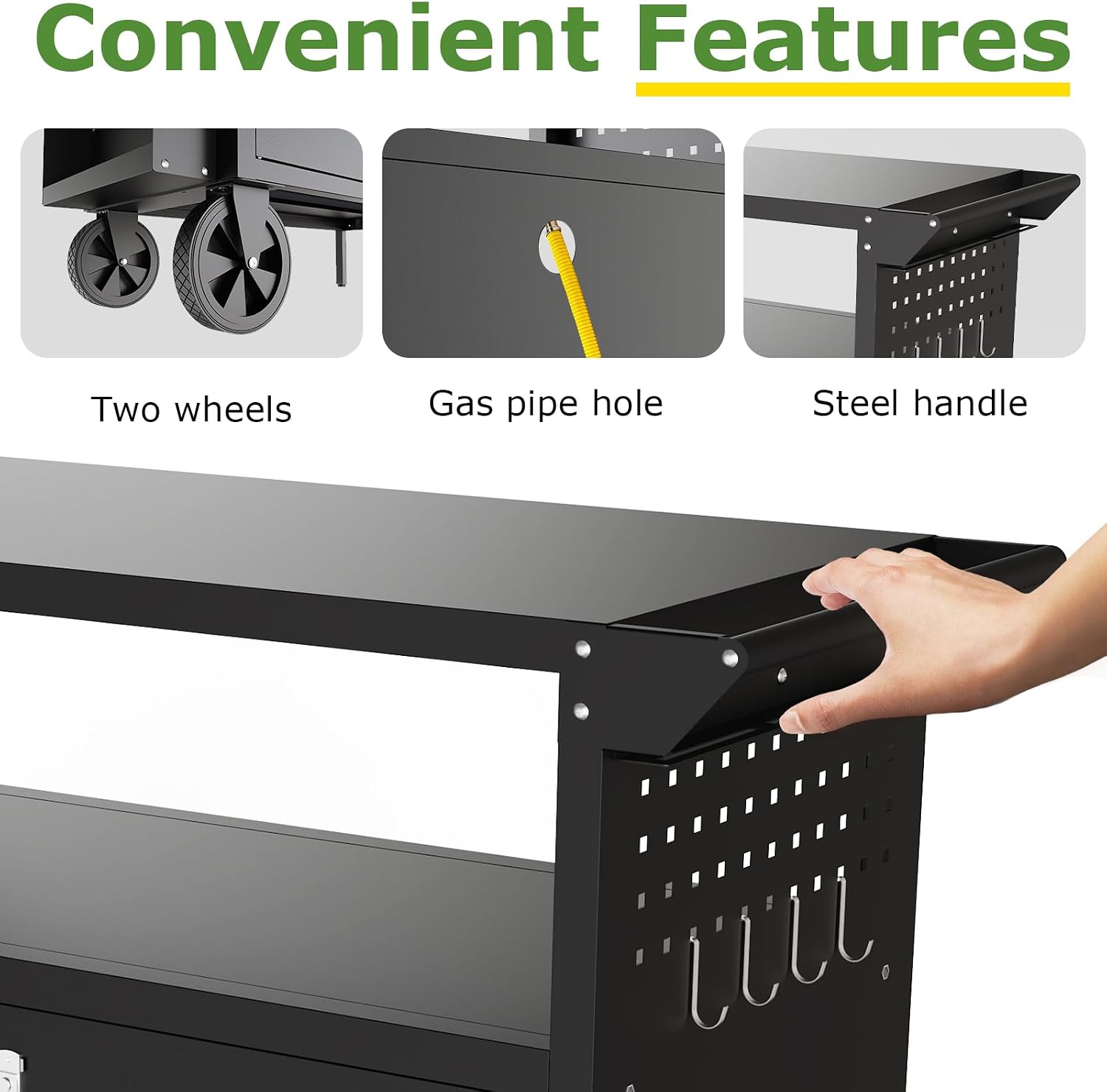 Outdoor Grill Cart Table With  - Camping Cooking Food review and price