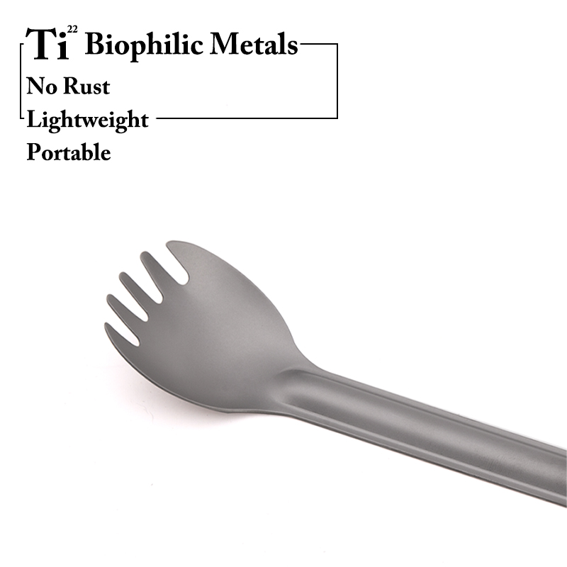TiTo Titanium Spork Spoon Long - Camping Cooking Handle review and price