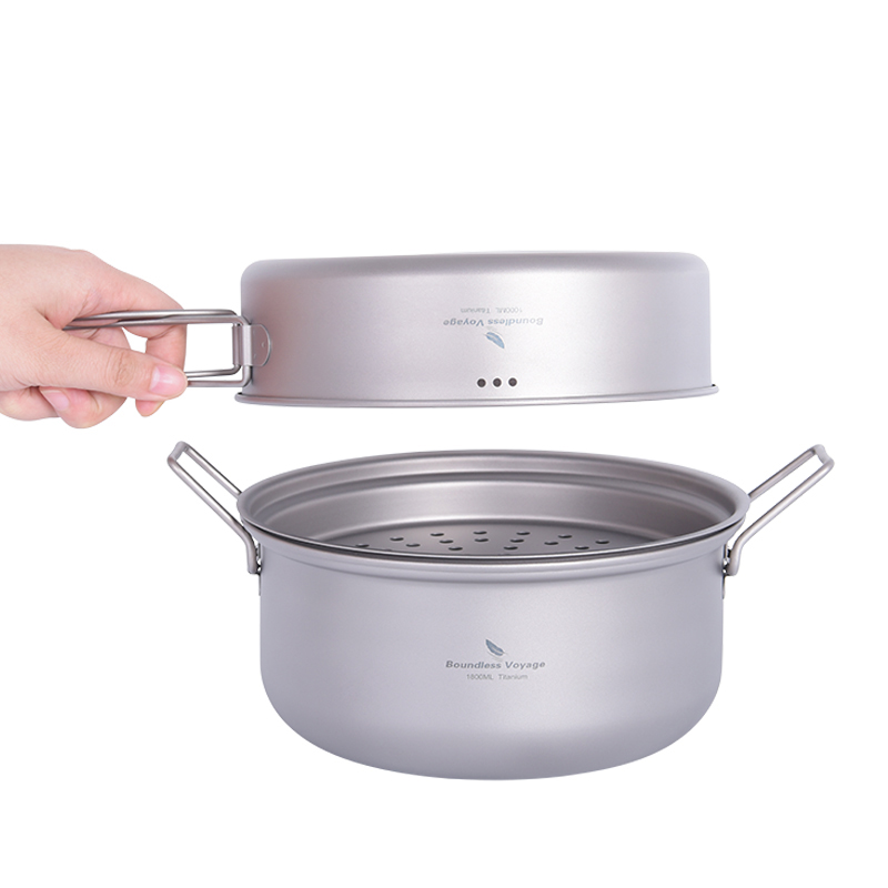 Boundless Voyage Titanium Stea - Camping Outdoor Cooking Set review and price