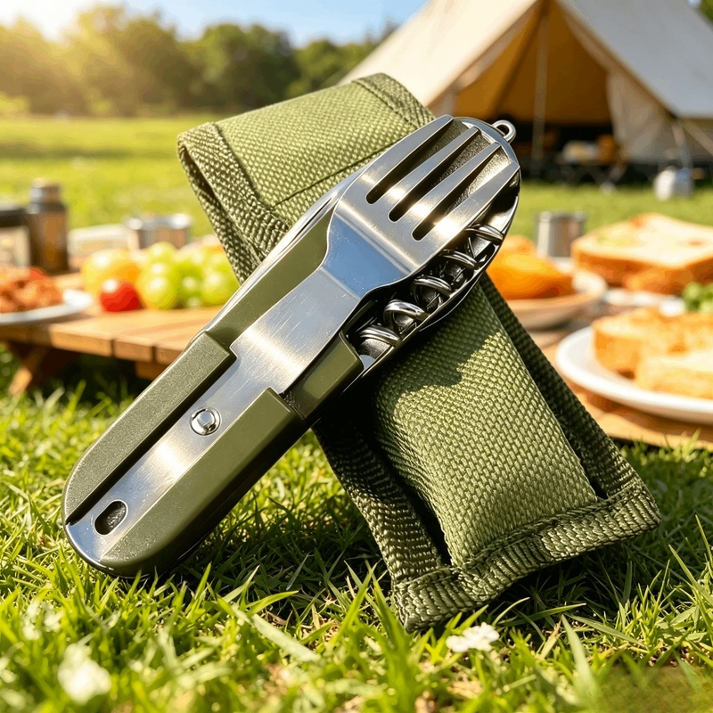 Stainless Steel 7 in 1 Camping - Camping Cooking Knife Set review and price