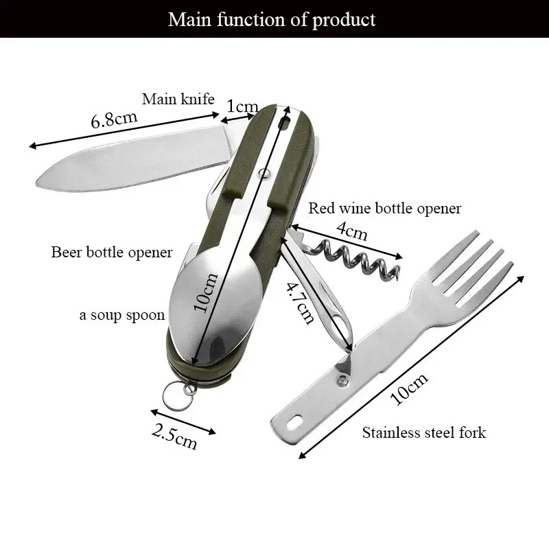 Stainless Steel 7 in 1 Camping - Camping Cooking Knife Set review and price