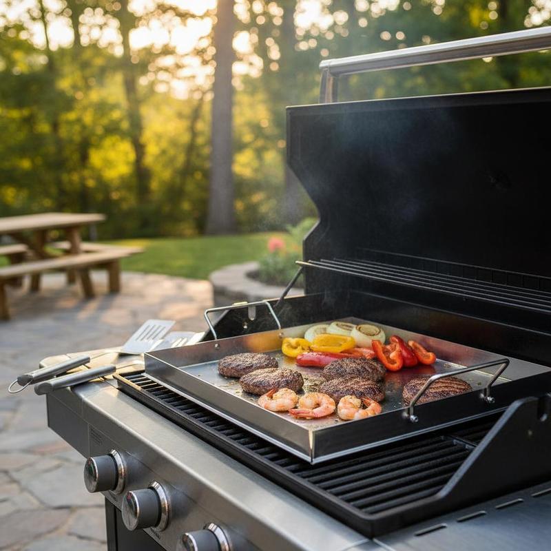 Universal Flat Top Griddle 18x - Camping Outdoor Cooking Set review and price