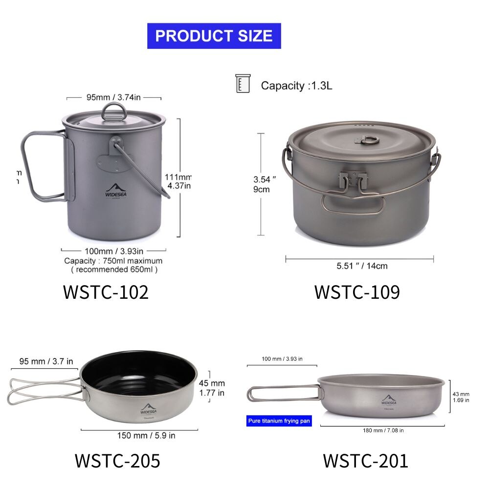 Widesea Camping Tableware Tita - Camping Cooking Accessories Set review and price