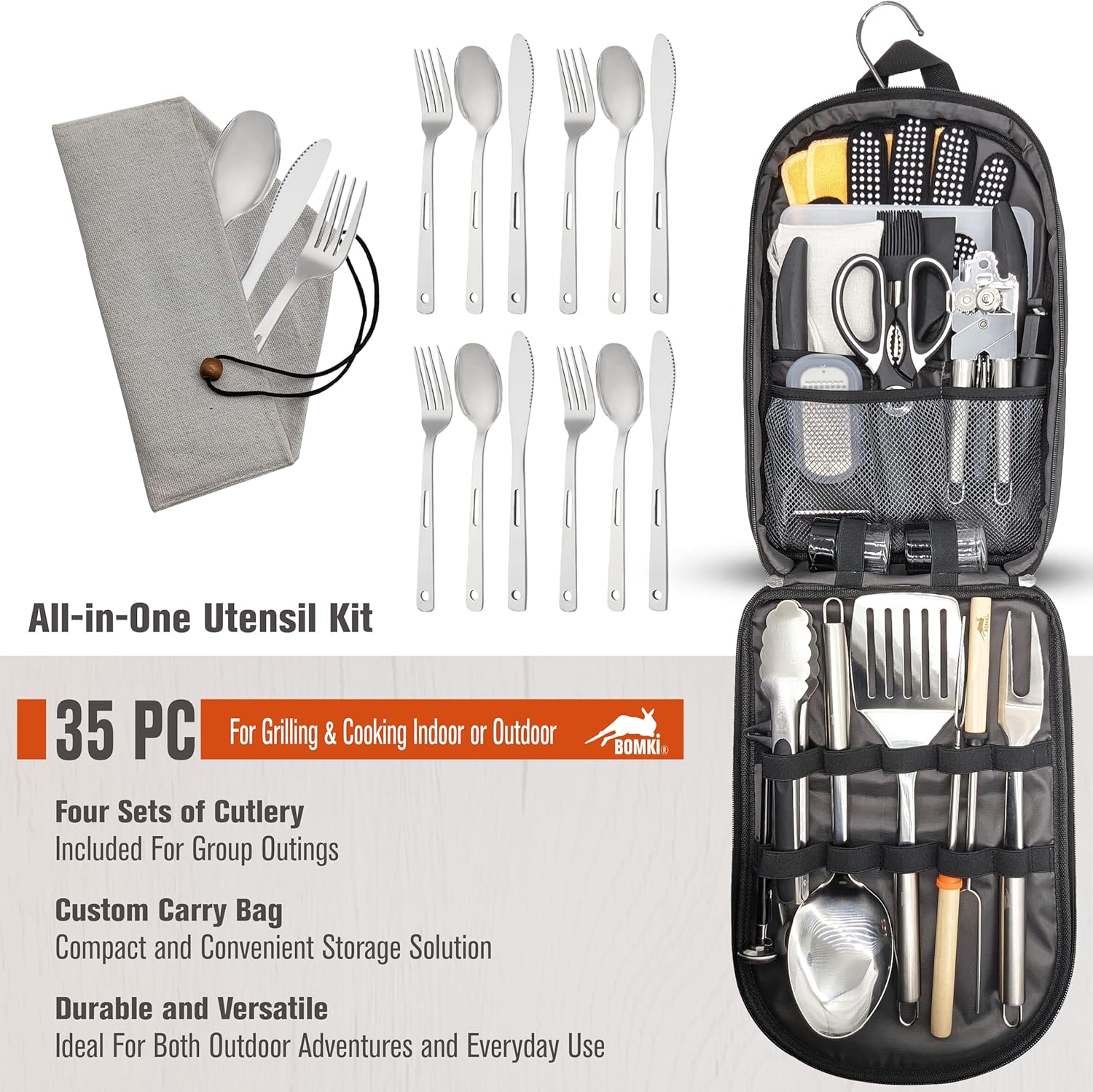 Camping BBQ Cooking Utensils S - Camping Cooking Essentials Kit review and price