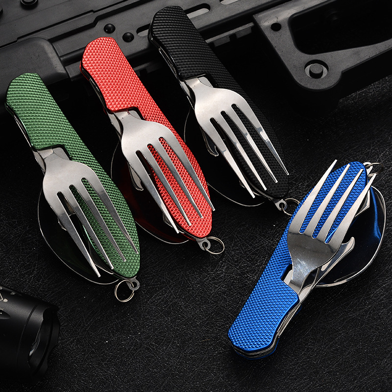 4 in1 Foldable Camping Utensil - Camping Cooking Knife Set review and price