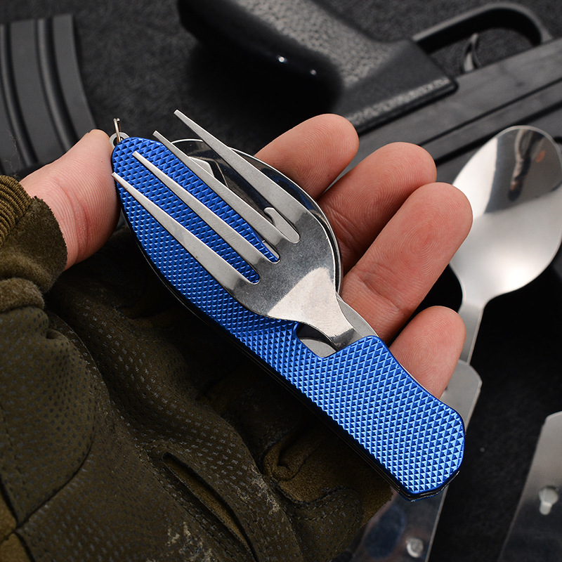 4 in1 Foldable Camping Utensil - Camping Cooking Knife Set review and price