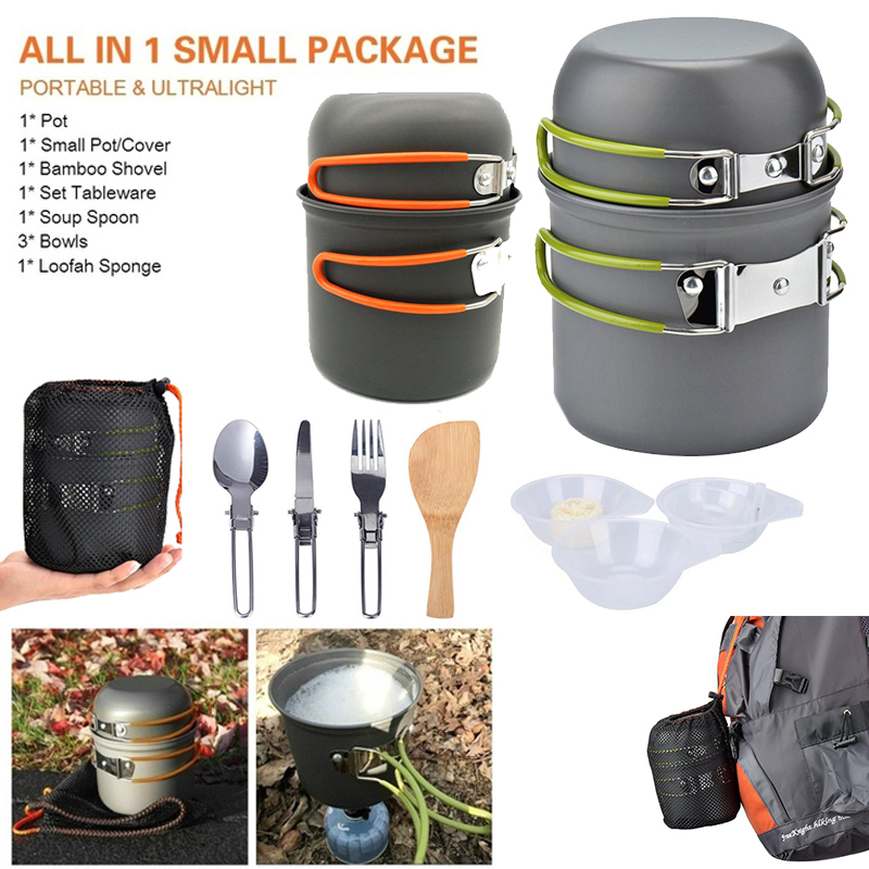 New Camping Pot  Portable Outd - Camping Cooking Knife Set review and price