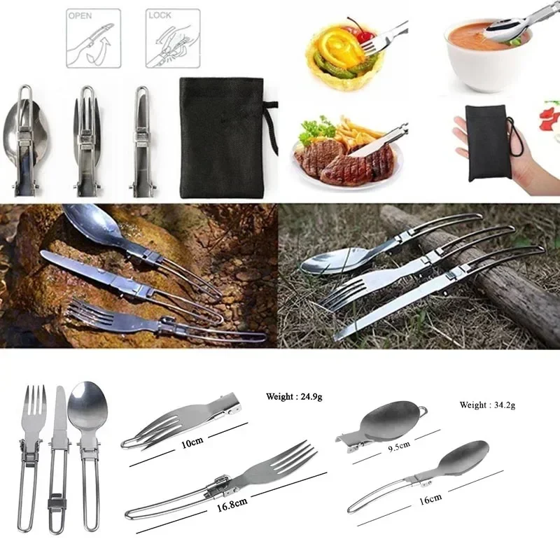 New Camping Pot  Portable Outd - Camping Cooking Knife Set review and price