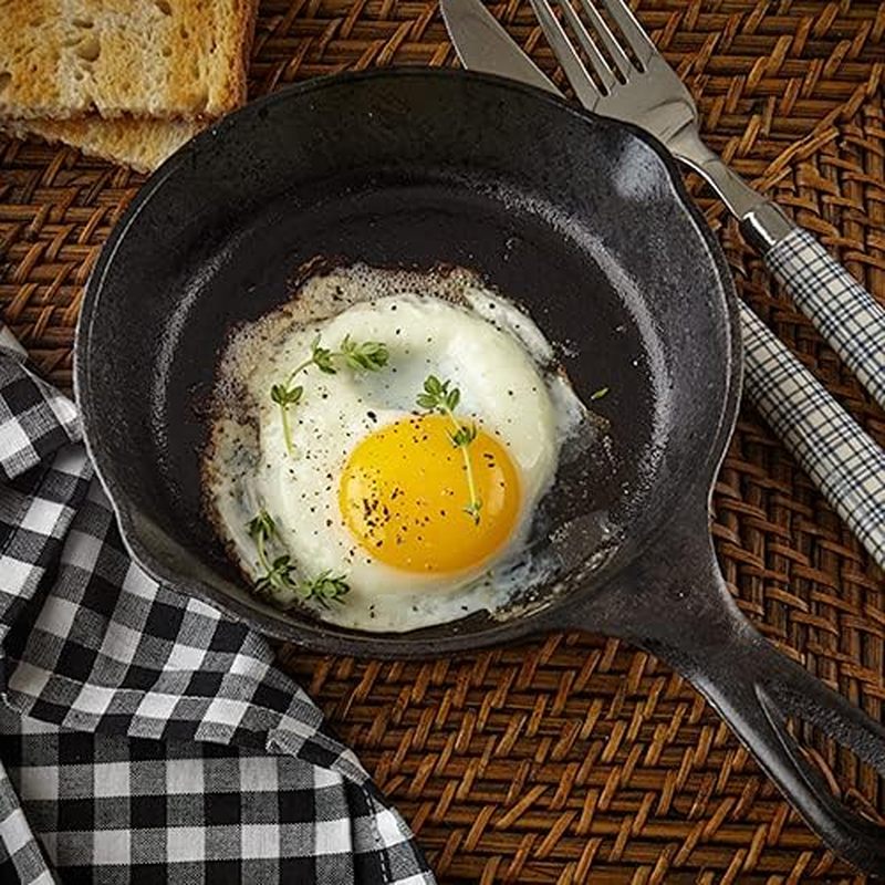 6 Inch Cast Iron Skillet, Fryi - Camping Cooking Cast Iron review and price
