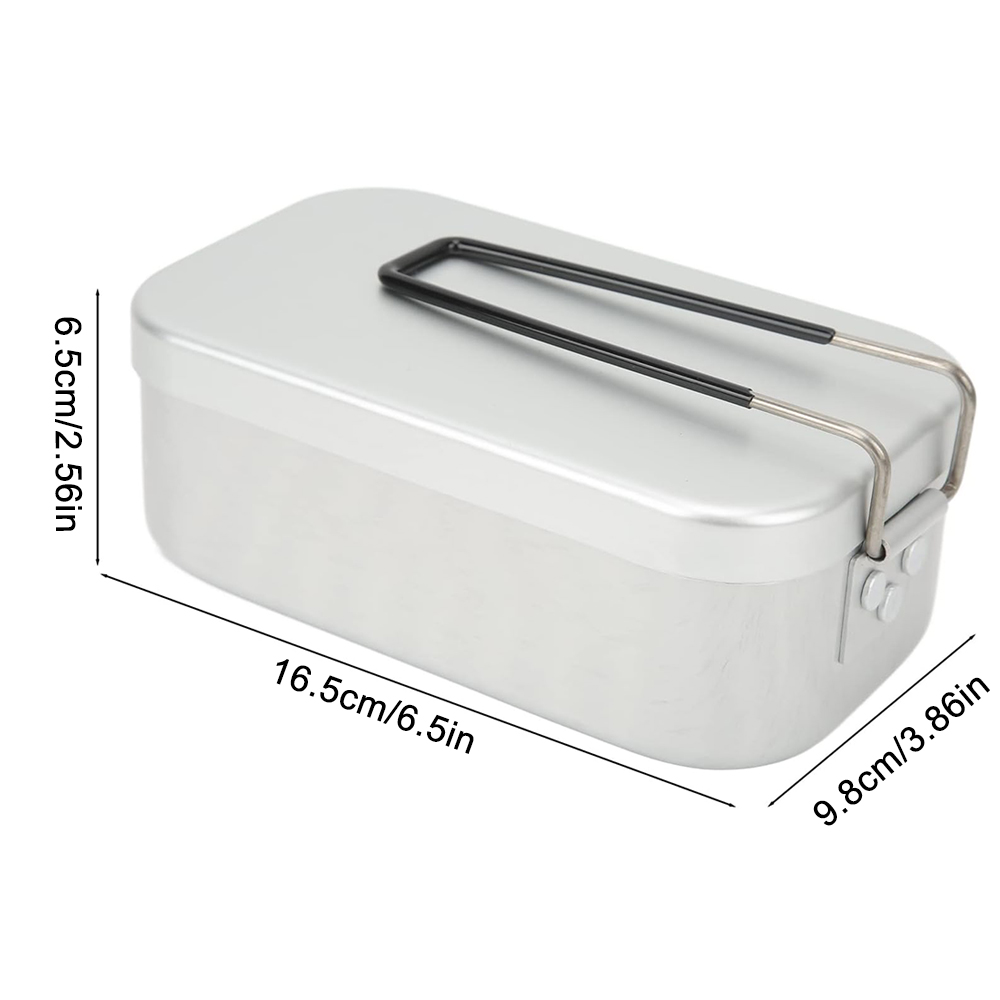 800ML Aluminum Lunch Boxes Out - Camping Cooking Food review and price