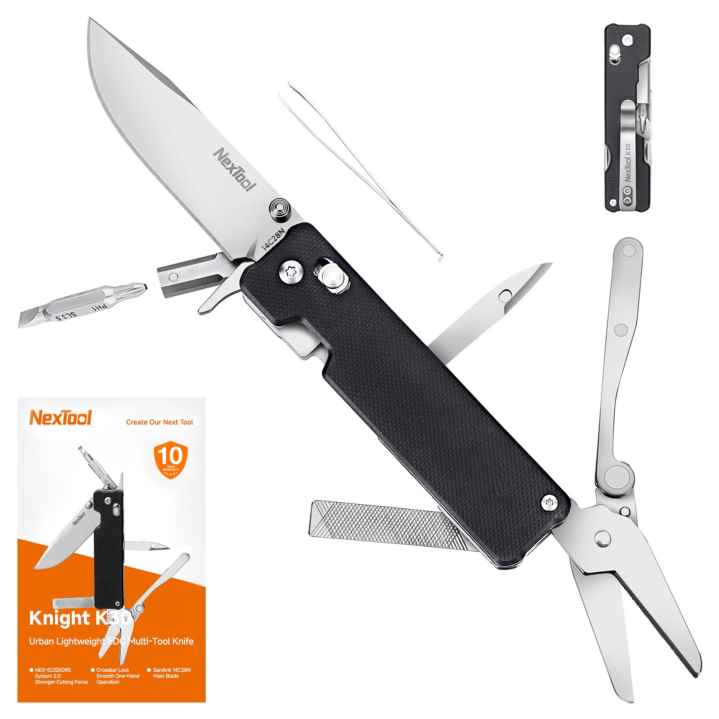 Nextool Knight K30 11-in-1 Mul - Camping Cooking Knife Set review and price