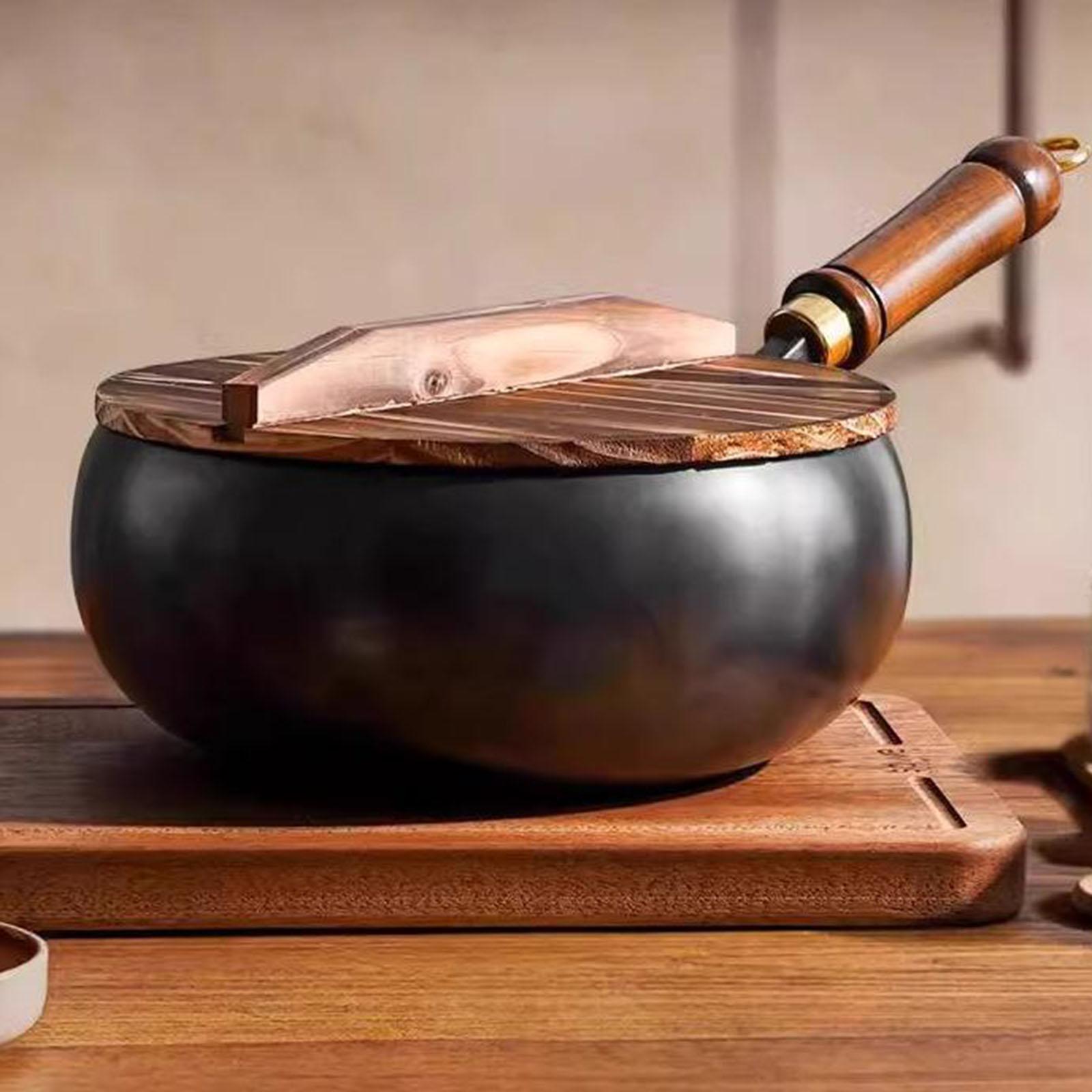 Non Coated Wok Chinese Wok Woo - Camping Cooking Cast Iron review and price