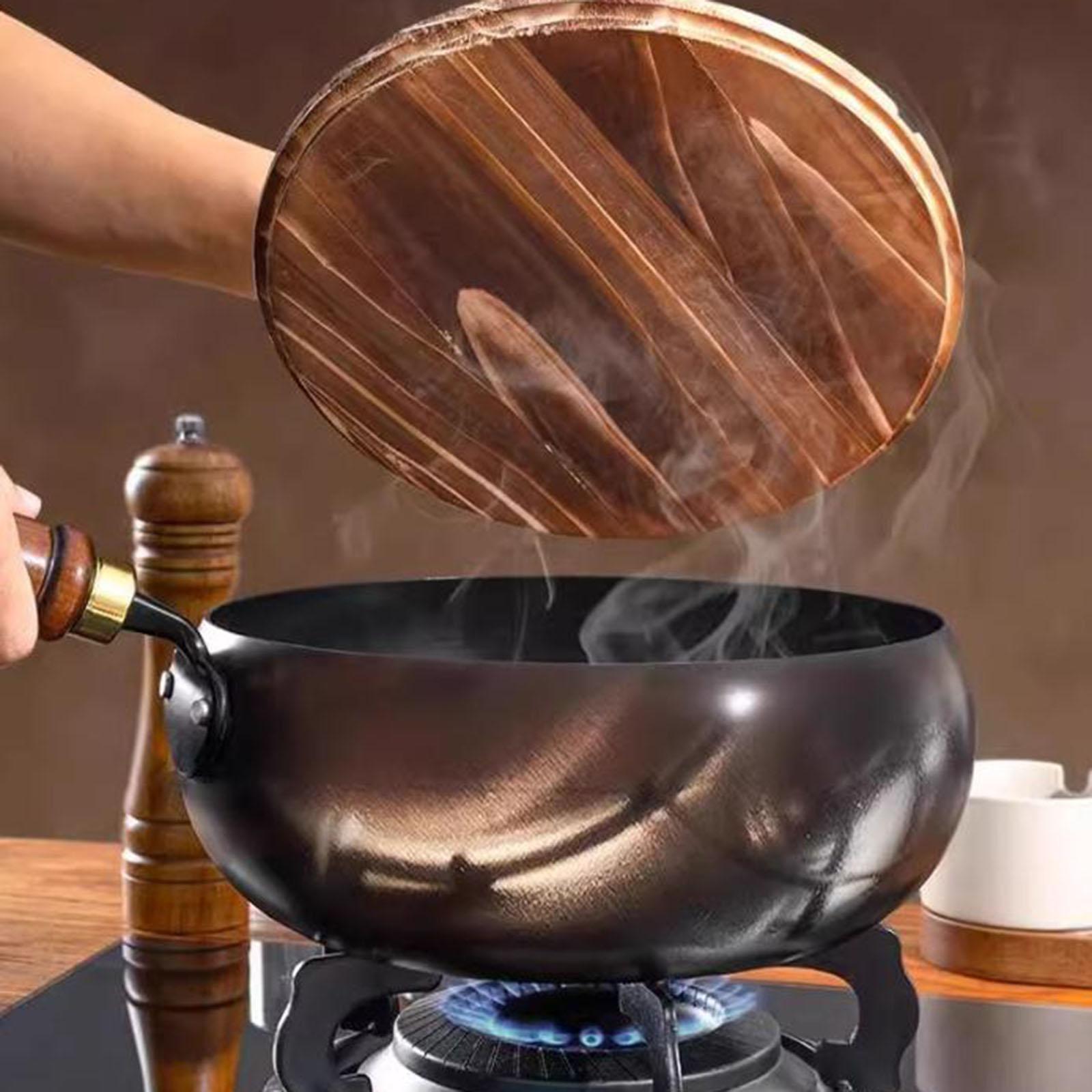 Non Coated Wok Chinese Wok Woo - Camping Cooking Cast Iron review and price