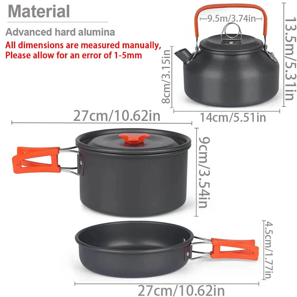 1pcs/1set Camping Cookware Kit - Camping Cooking Ware review and price