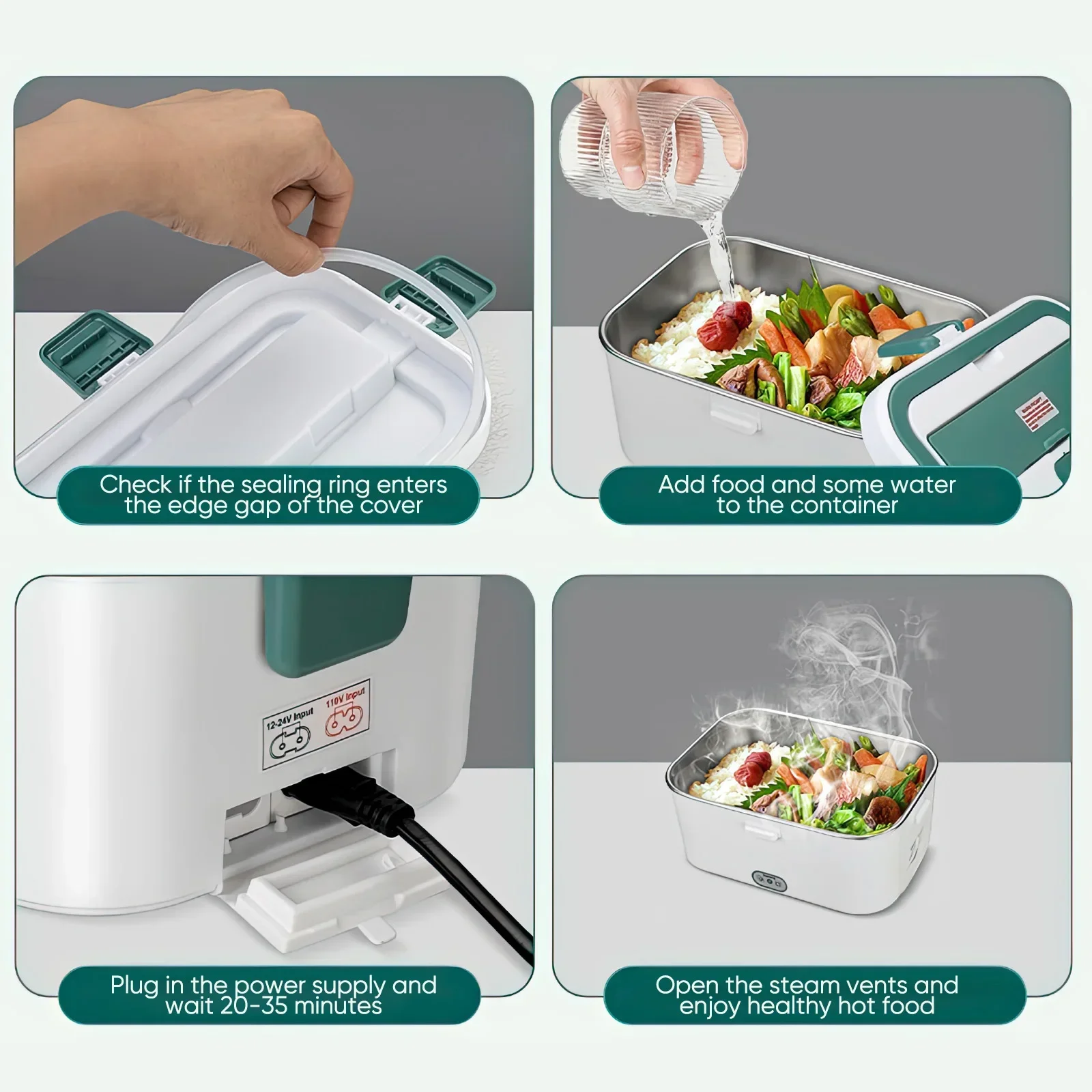 Electric Lunch Box Food Warmer - Camping Cooking Food review and price