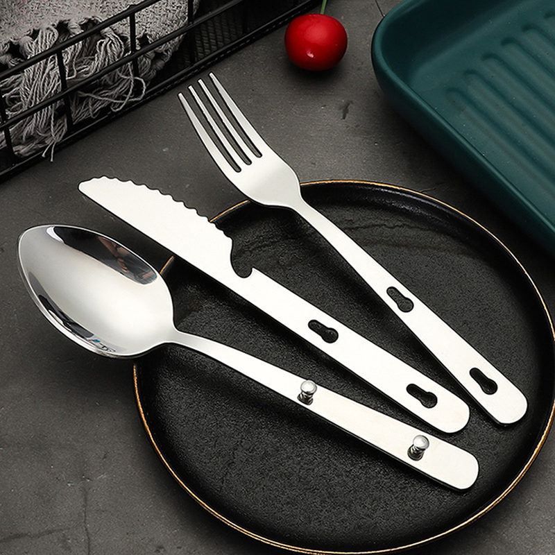 3pcs/set Portable Stainless St - Camping Cooking Knife Set review and price