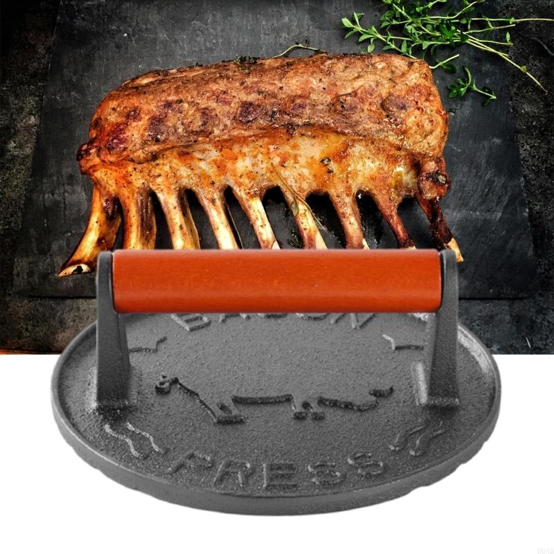 D0AD Cast Iron Patty Press wit - Camping Cooking Cast Iron review and price