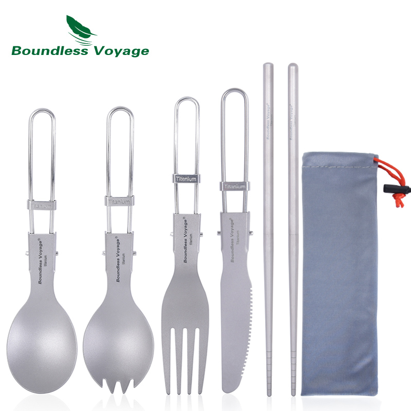 Boundless Voyage Titanium Camp - Camping Cooking Knife Set review and price