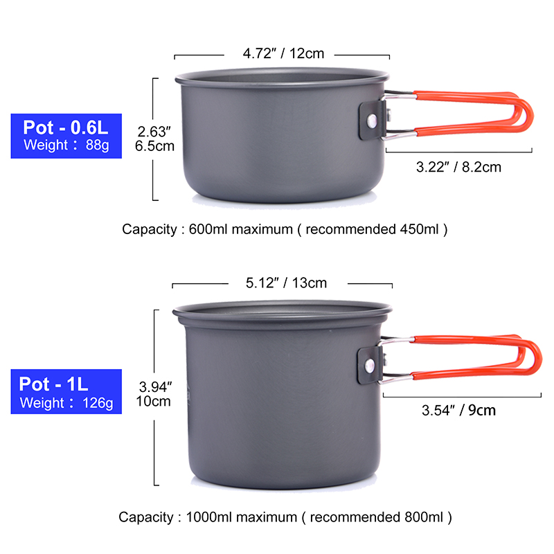 Widesea Camping Cookware Set O - Camping Cooking Knife Set review and price