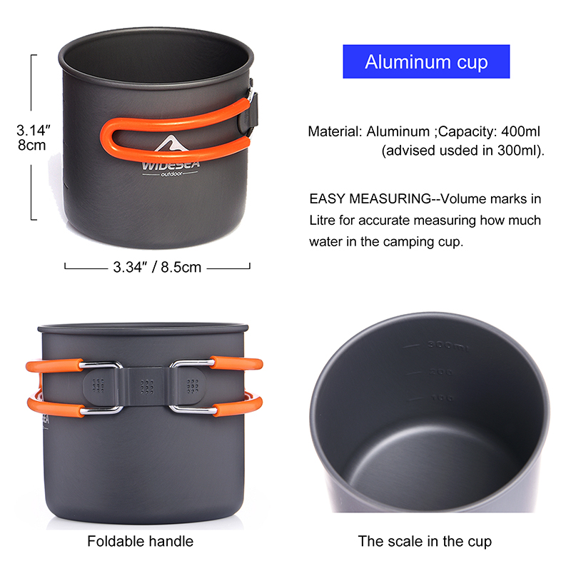 Widesea Camping Cookware Set O - Camping Cooking Knife Set review and price