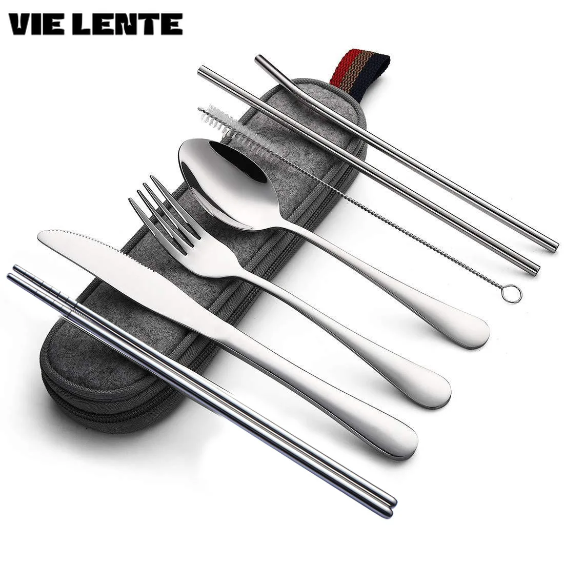 8Pcs/set Tableware Reusable Tr - Camping Cooking Knife Set review and price