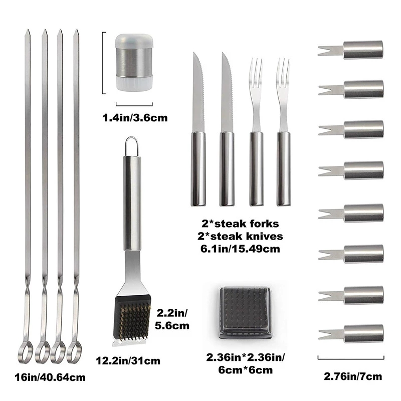 BBQ Tools Set Barbecue Grillin - Camping Cooking And Dining Set review and price