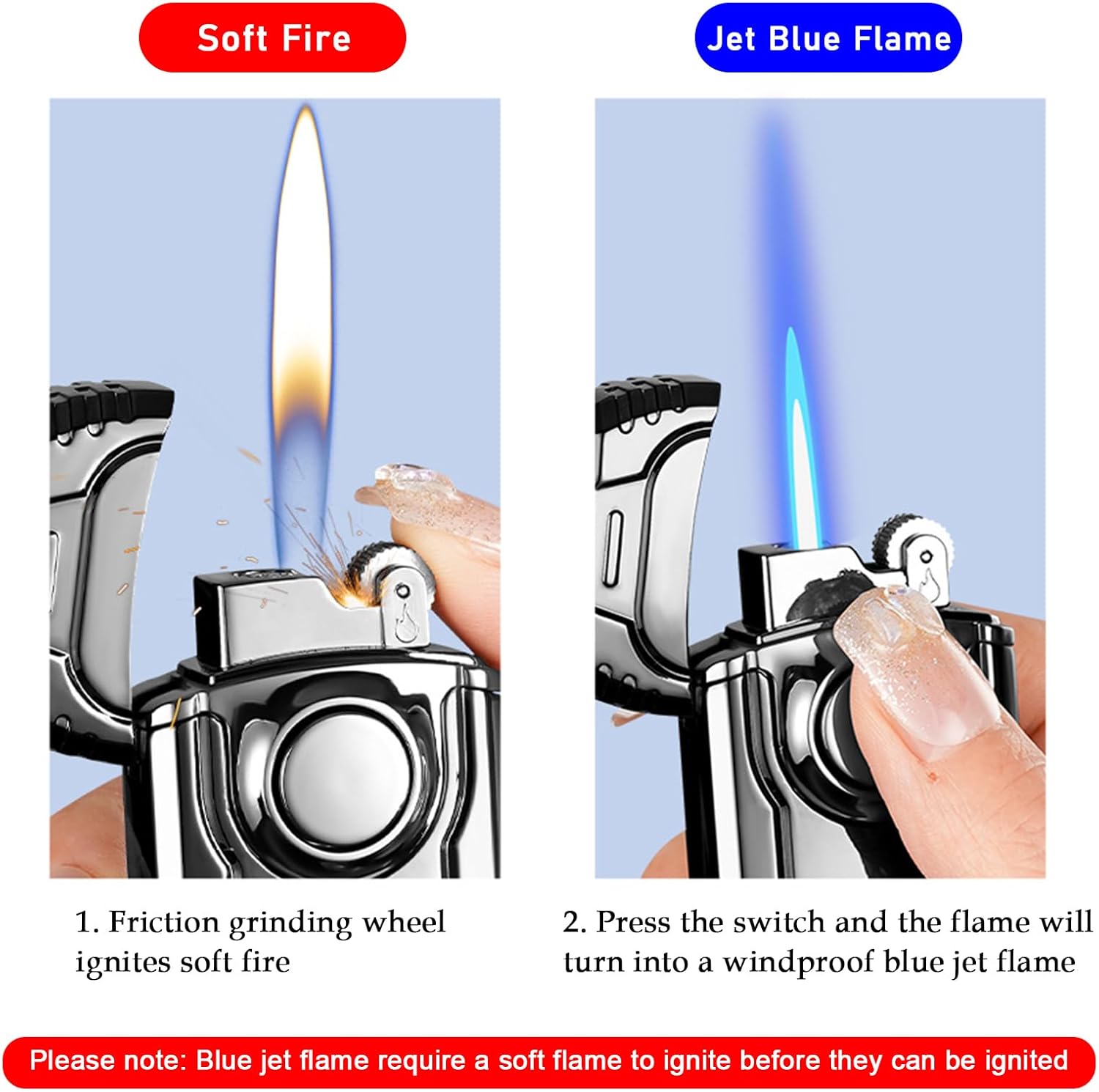 Butane-free, Windproof Lighter - Camping Cooking Flame review and price