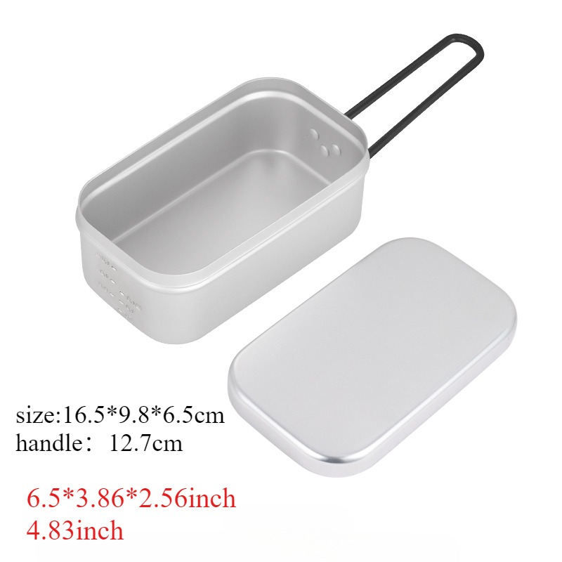 1PC Outdoor Aluminum Lunch Box - Camping Cooking Flame review and price