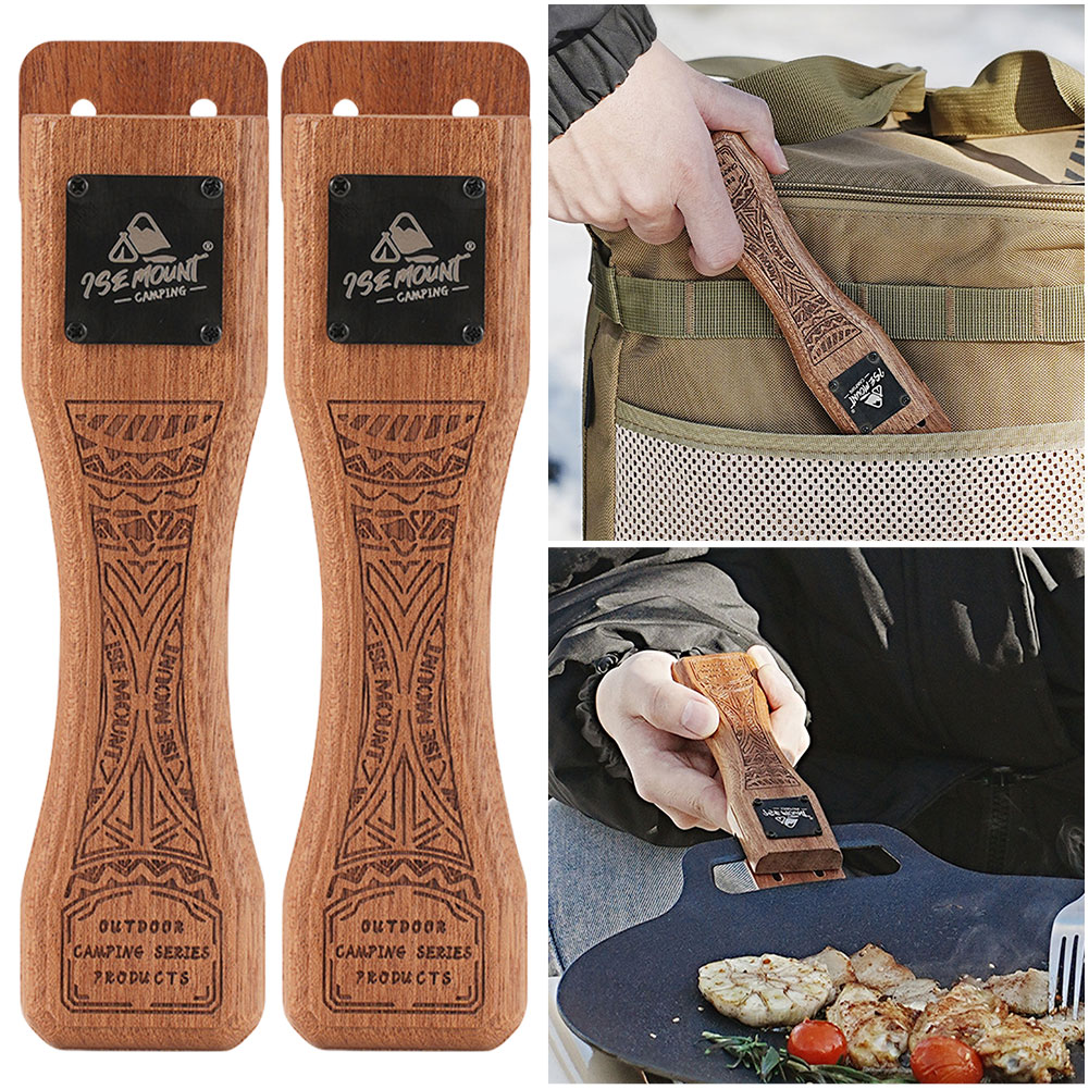 1pc Outdoor Natural Wood Grill - Camping Cooking Set Detachable Handle review and price