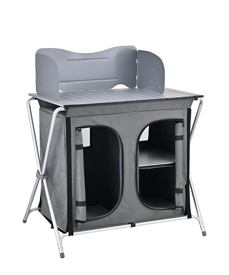 Aluminum Folding Outdoor Porta - Camping Cooking Table With Storage review and price