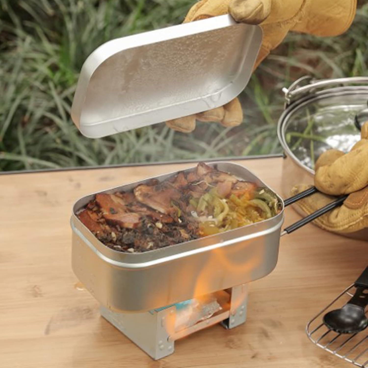 Foldable Bento Box Handle, Lun - Camping Outdoor Cooking Set review and price