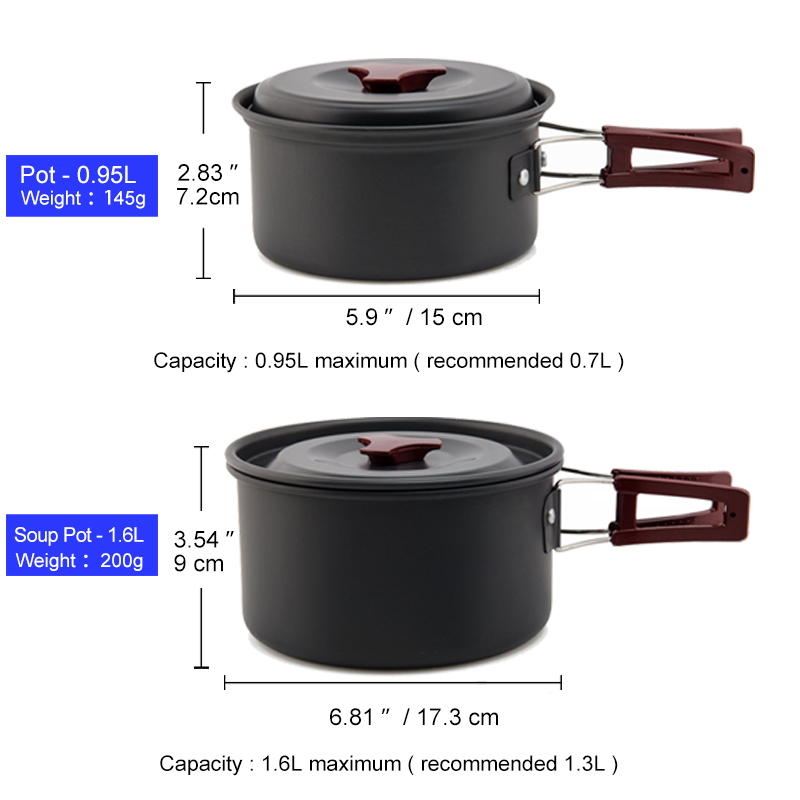 Widesea Camping Cookware Set O - Camping Cooking And Dining Set review and price