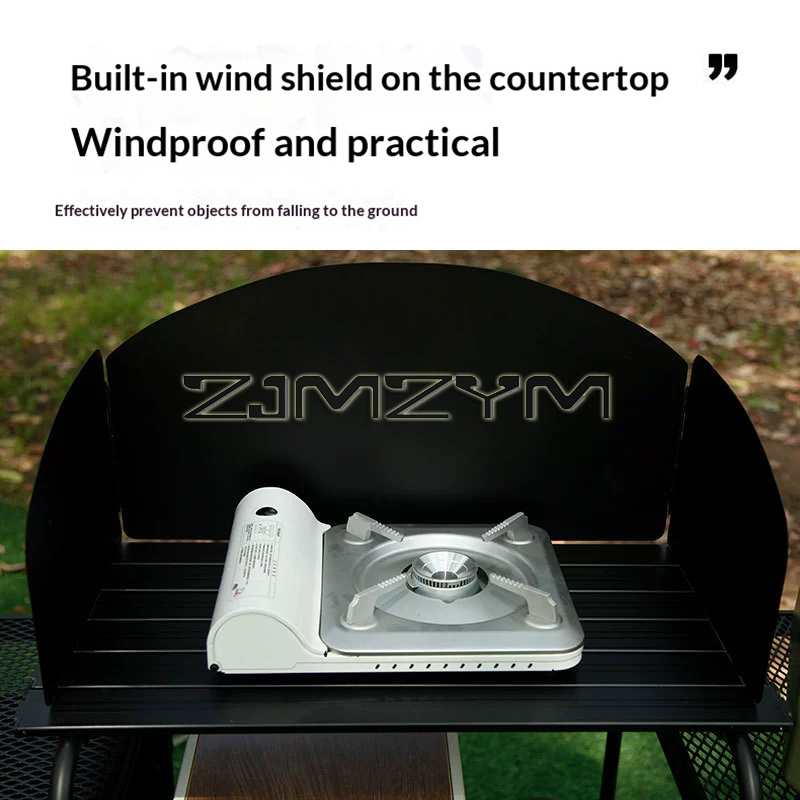 Outdoor Camping Folding Table, - Camping Cooking Table With Storage review and price