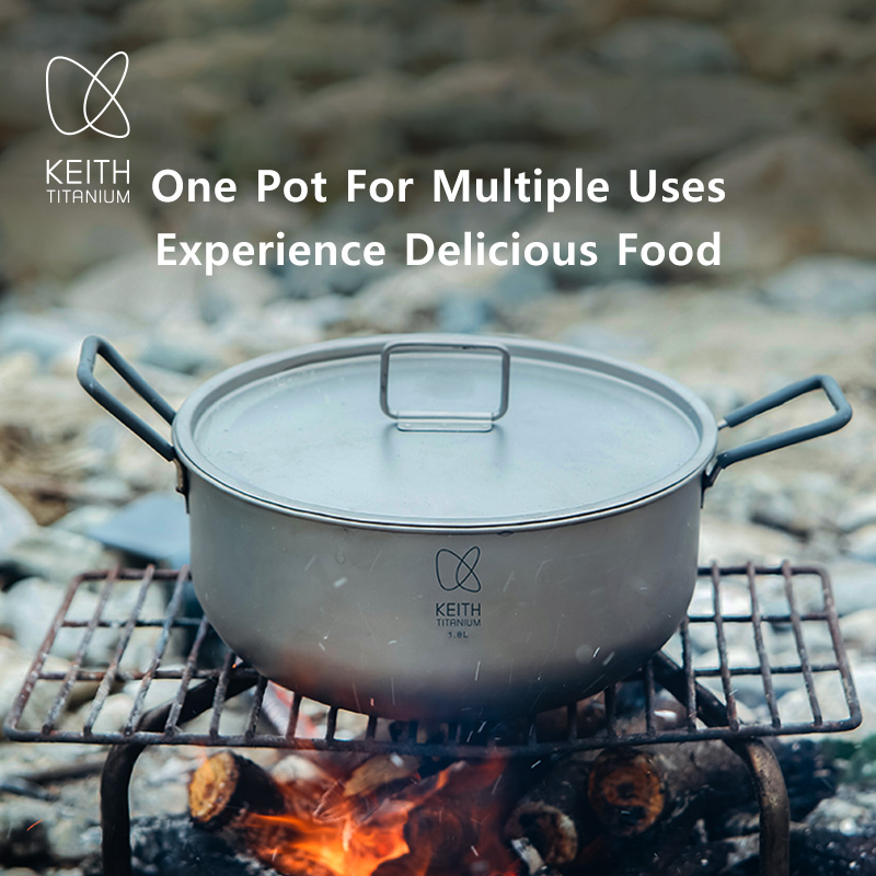 KEITH 1.8L Pure Titanium Cooki - Camping Cooking Handle review and price
