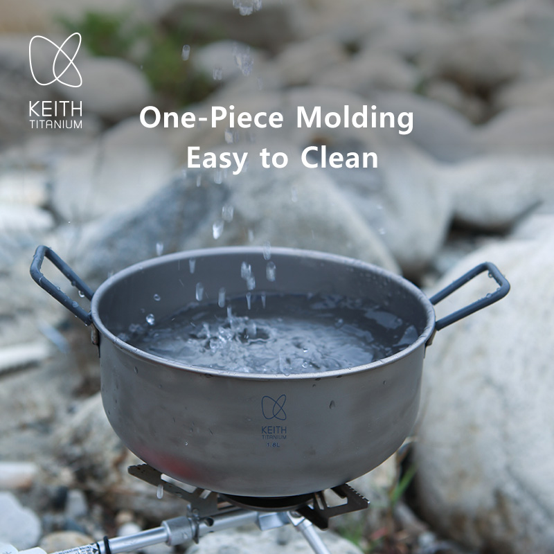KEITH 1.8L Pure Titanium Cooki - Camping Cooking Handle review and price