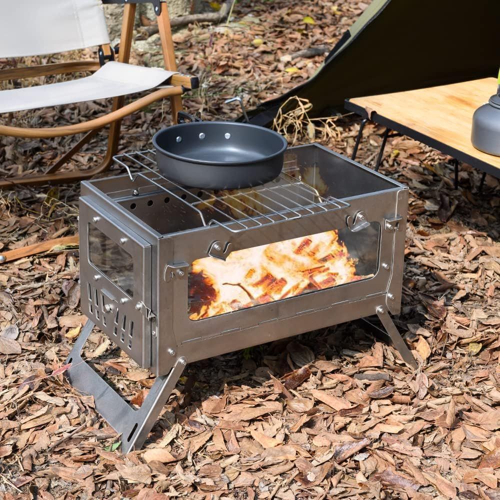 Stainless Steel Portable Tent  - Camping Cooking Cast Iron review and price
