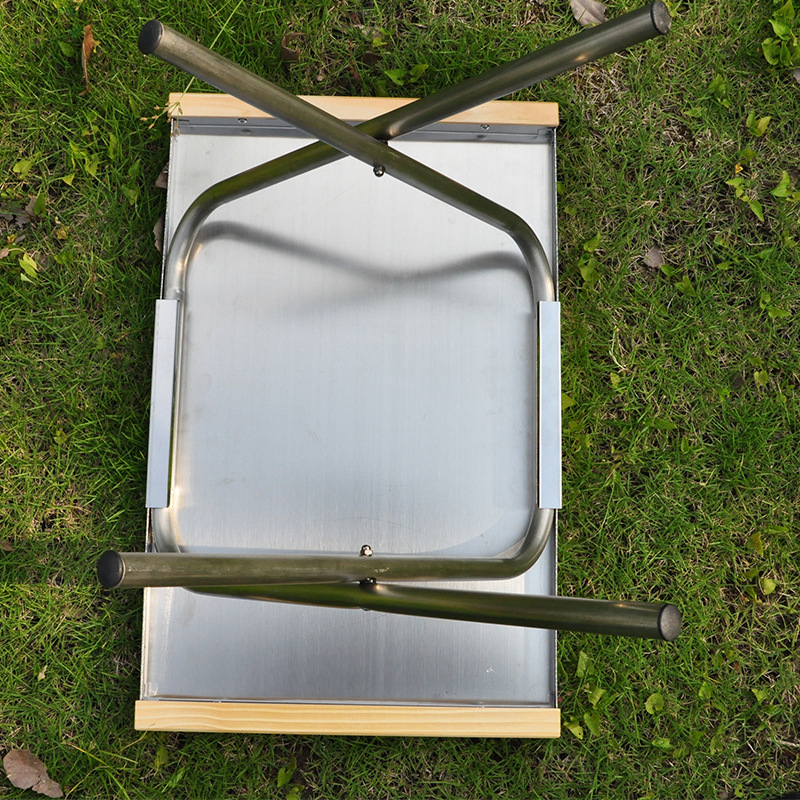 Outdoor Portable Stainless Ste - Camping Cooking Table With Storage review and price