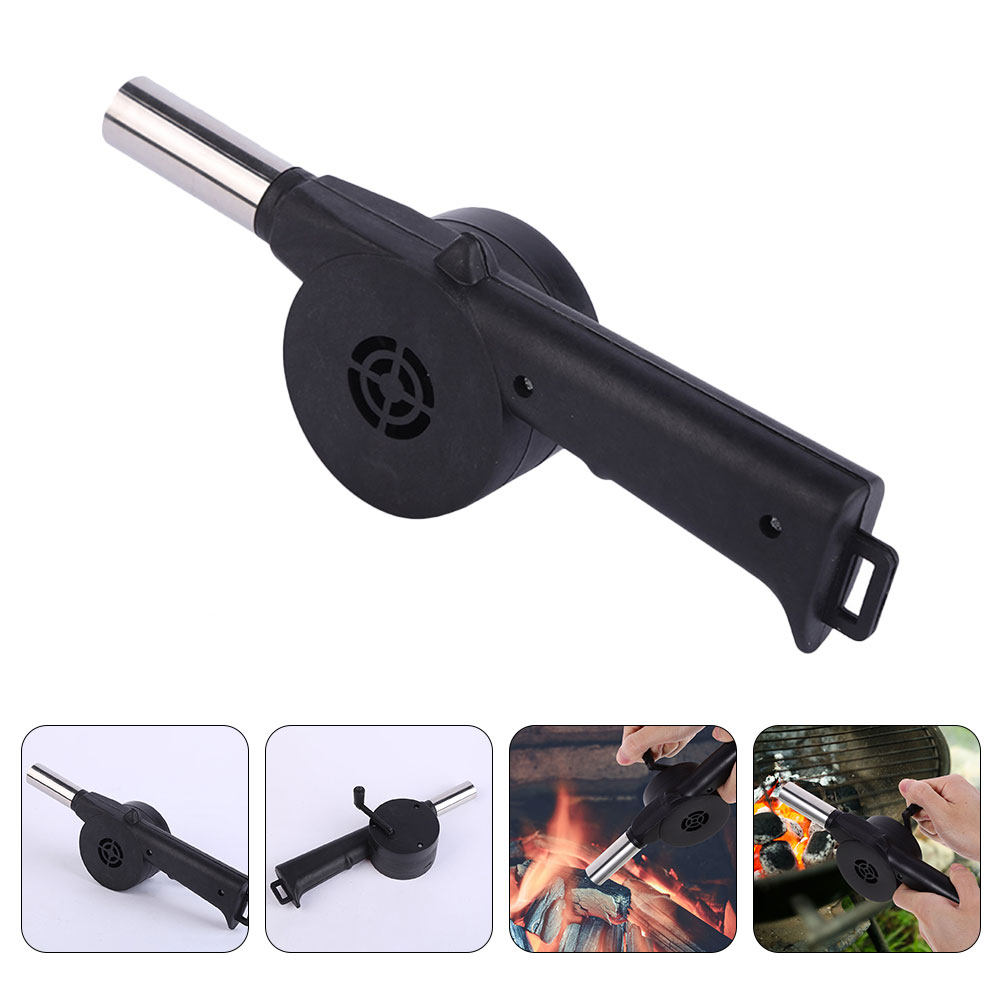 Manual Blower Black Hand Crank - Camping Cooking Portable review and price