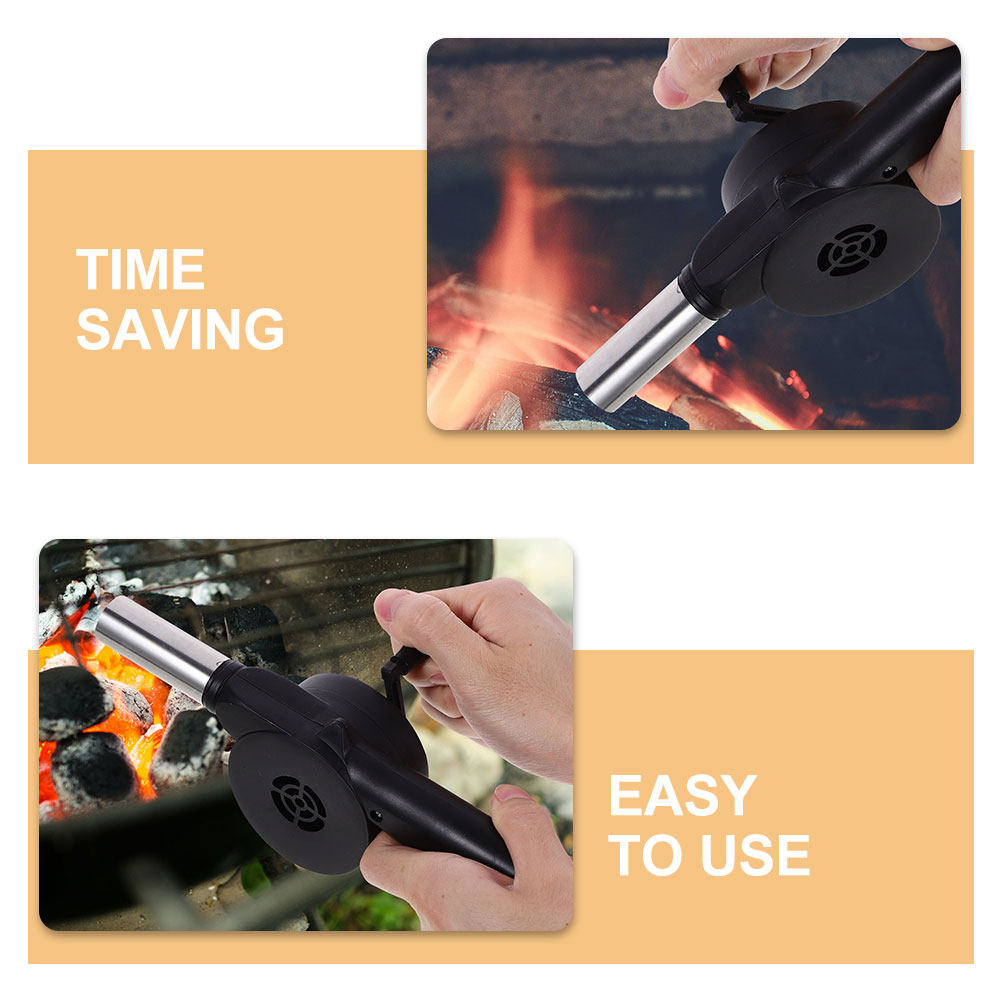 Manual Blower Black Hand Crank - Camping Cooking Portable review and price